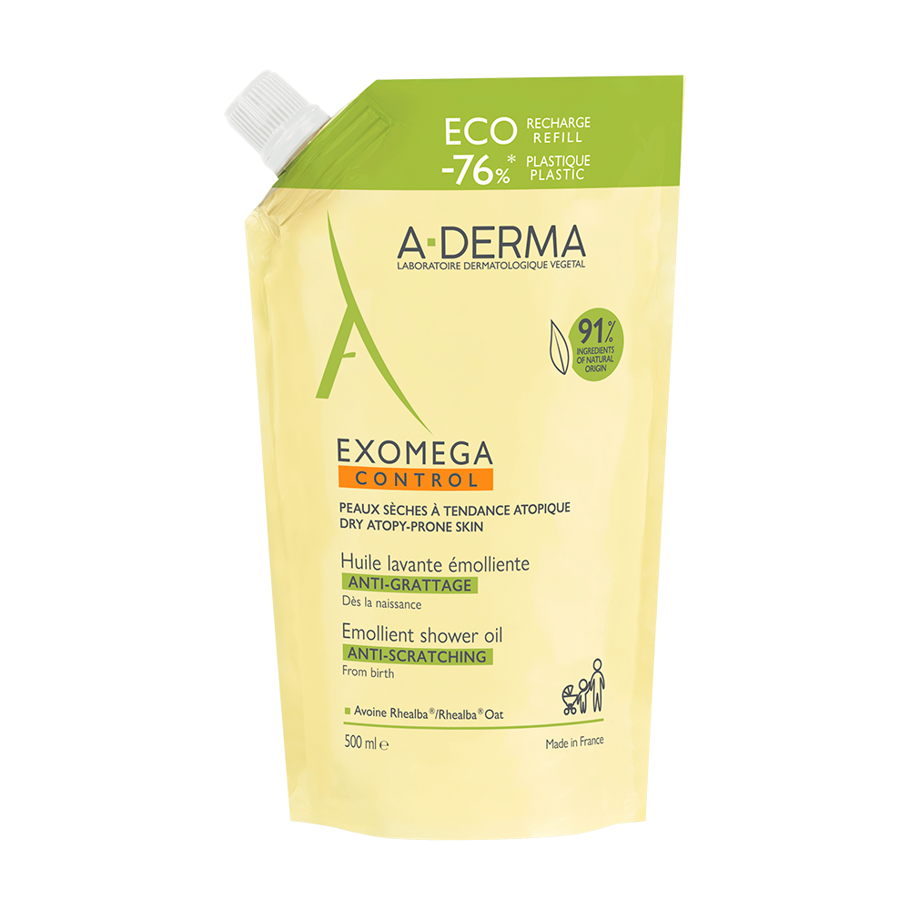 A-Derma Exomega Control Aceite de Ducha Emoliente Eco 500 ml