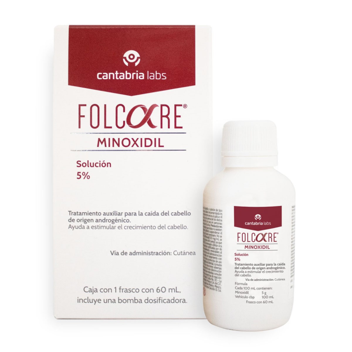 Folcare Minoxidil Solución 5% 60 ml