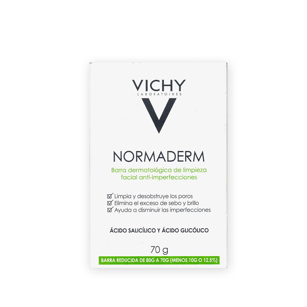 Vichy Normaderm Barra Limpiadora Facial 70 g