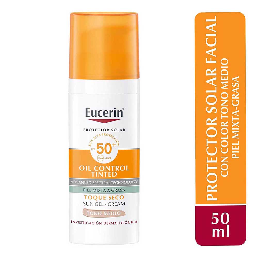 Eucerin Sun Oil Control FPS 50+ Tono Medio 50 ml