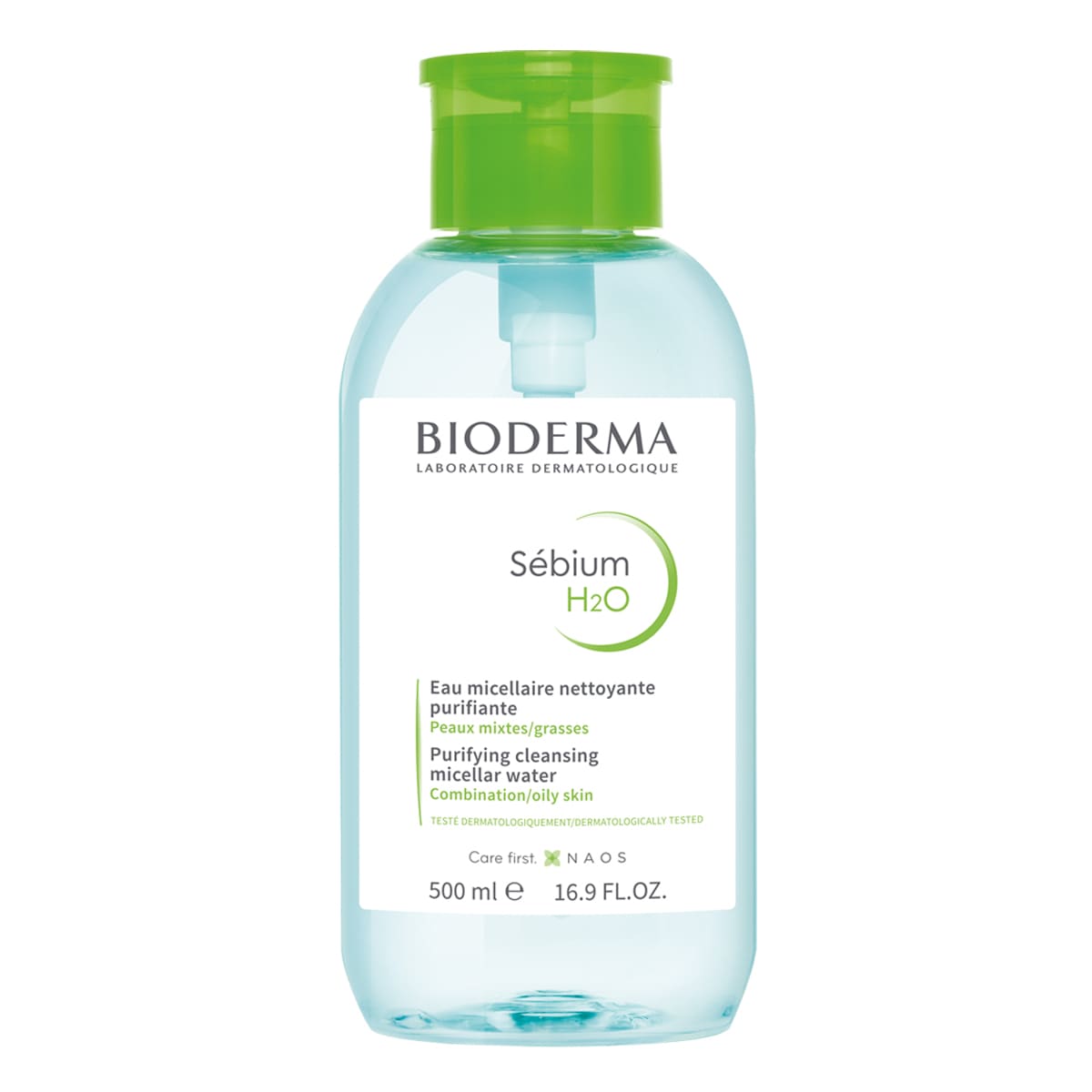 Bioderma Sébium H2O Agua Micelar 500 ml Bomba Retráctil