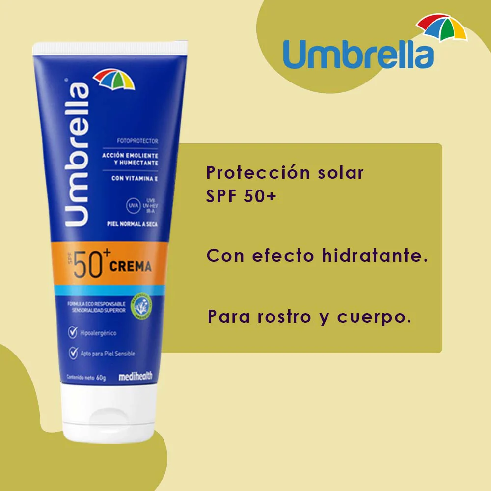protector-solar-umbrella-crema-60g-fps50-piel-seca-sensible-hipoalergenico-vitaminae-rostro-cuerpo-medihealth-tiendas-baysi protector-solar-umbrella-crema-60g-fps50-piel-seca-sensible-hipoalergenico-vitaminae-rostro-cuerpo-medihealth-tiendas-baysi